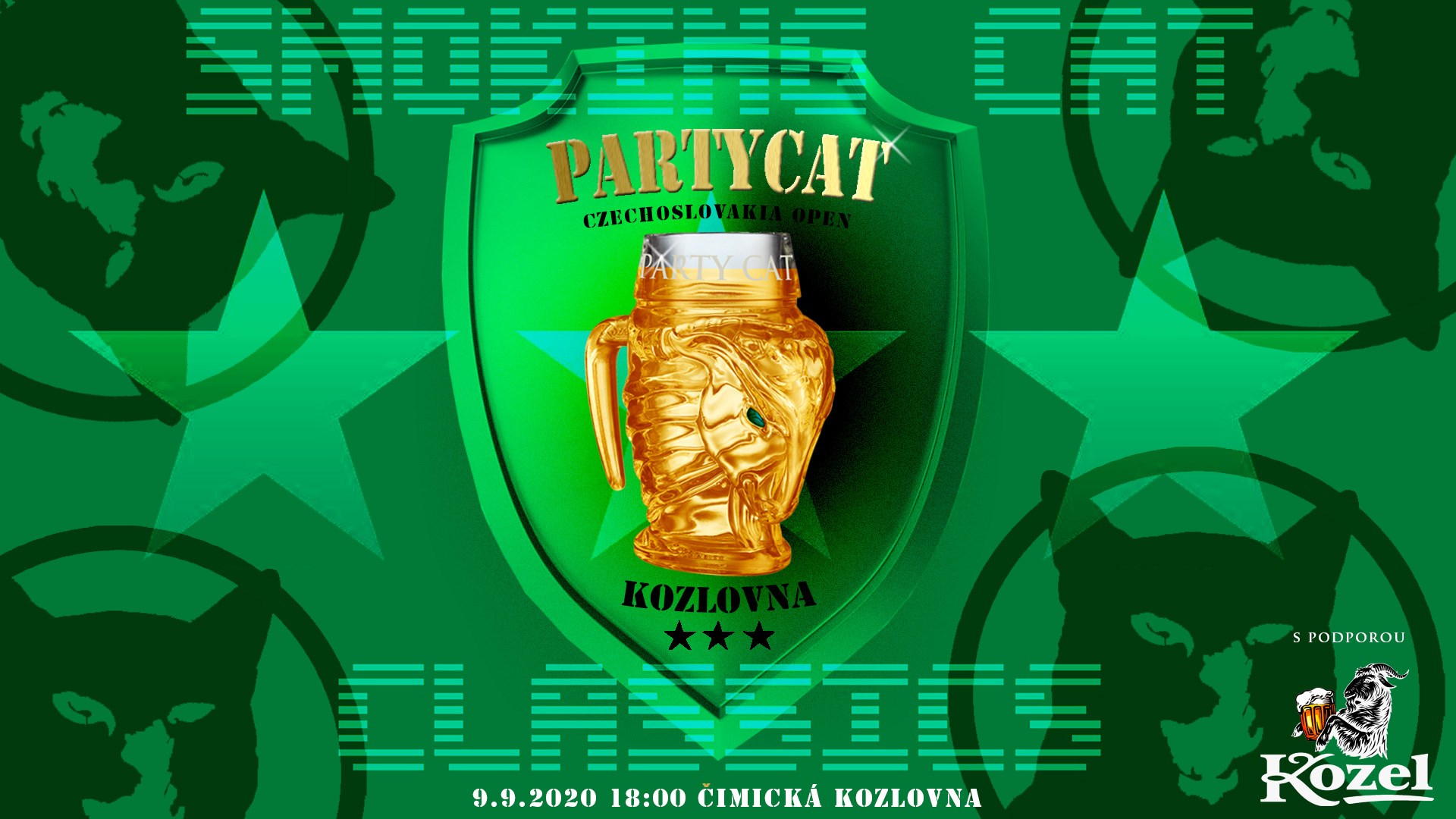 Smoking Cat Party Cat CzechoSlovak Open 2020